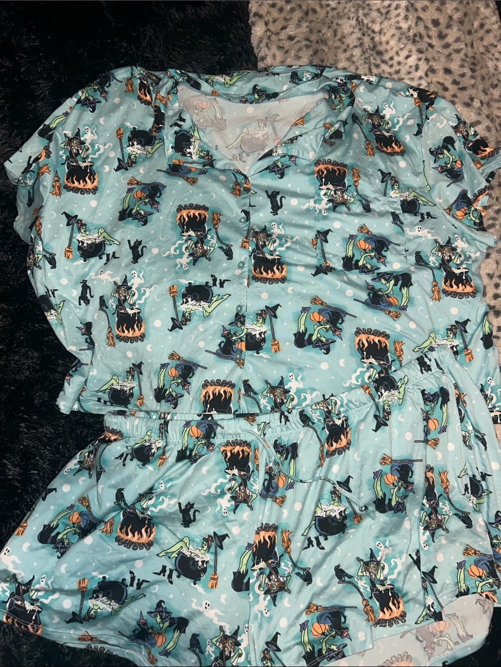 Matching Halloween pajama set